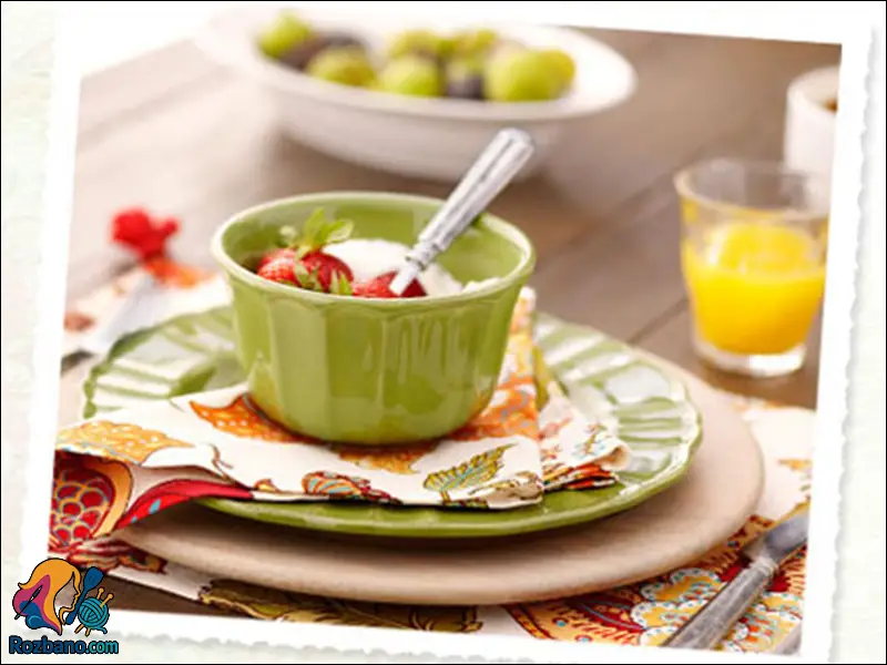 اصول چیدن میز غذا به روش مهمانداری مدرن
