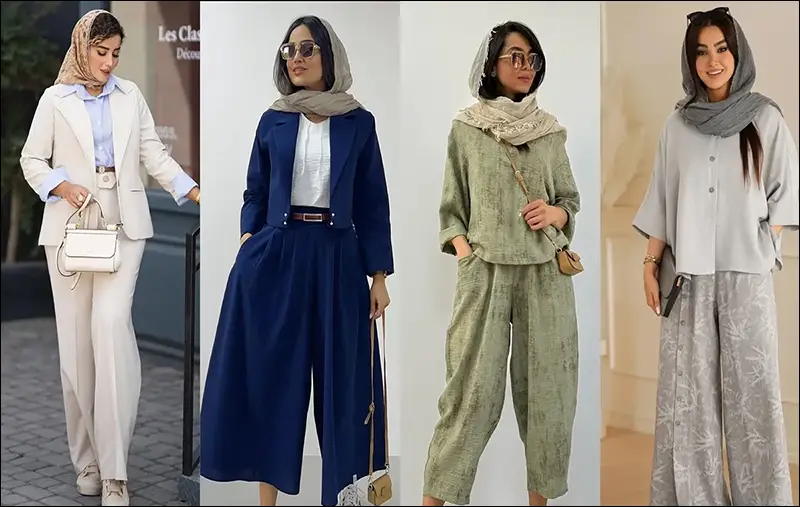 مدل مانتو تابستانی جدید - مدل مانتو و شلوار تابستانی