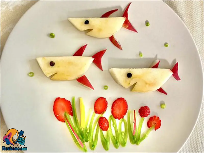 تزیین میوه برای کودکان با طرح های فانتزی جذاب