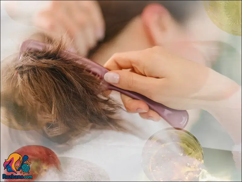 ماسک مو خانگی - ماسک تقويت درخشندگي مو با سرکه سيب