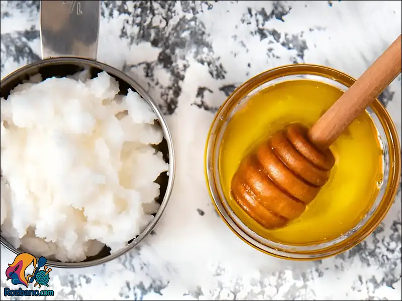 ماسک مو خانگی - ماسک مو خانگی عسل و روغن نارگيل