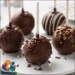 طرز تهیه توپک شکلاتی با کیک ساده و حرفه ای در خانه