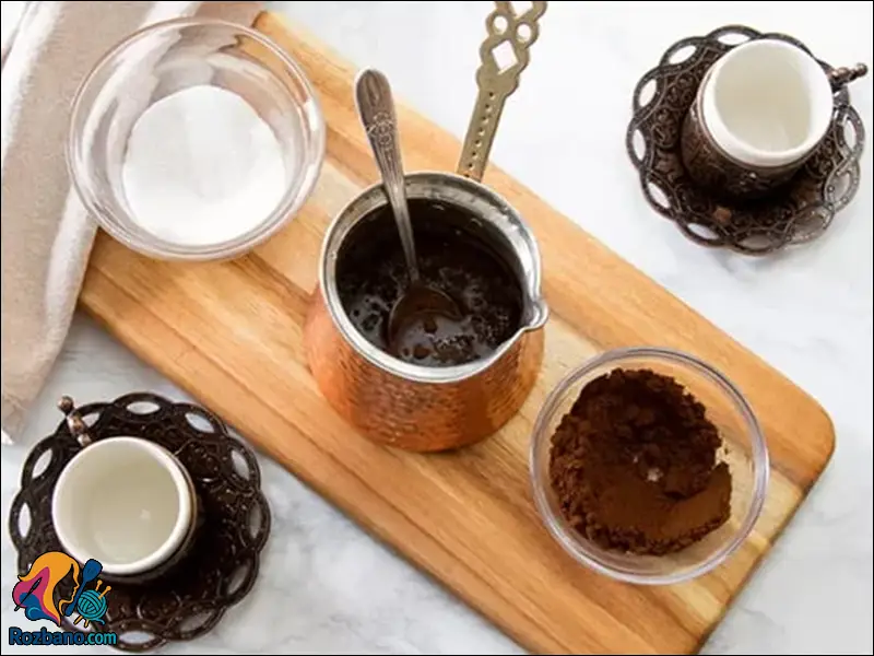 طرز تهیه ی قهوه ترک با فوم غلیظ در قهوه جوش
