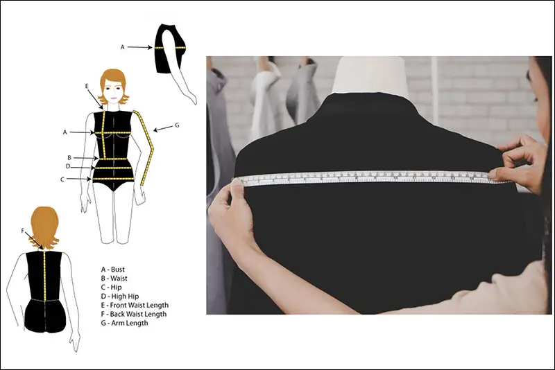 آموزش راهنمای اندازه گیری سایز دقیق در خیاطی