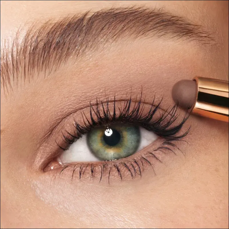 ترکیب سایه چشم - قهوه ای شتری + بژ نود روشن