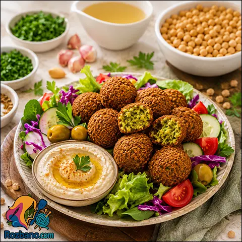 فلافل رژیمی بدون سرخ کردن؛ آموزش کامل