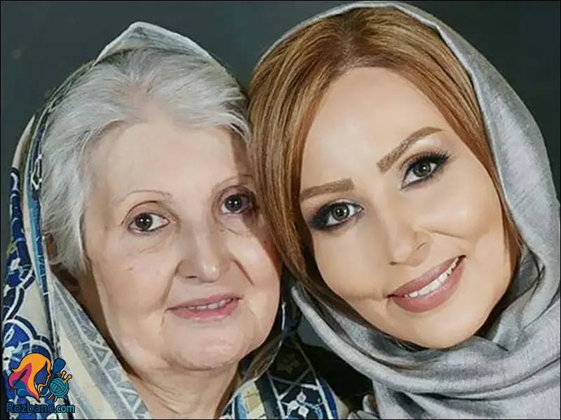 بیوگرافی پرستو صالحی - عکس پرستو صالحی در کنار مادرش