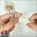 اضافه کردن دانه در تکنیک دومیل بافی بدون سوراخ