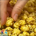 آموزش تهیه پاپ کورن کاراملی ترد و خوشمزه