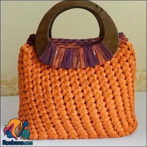 کیف قلاب بافی با نخ تریکو مخصوص تازه کارها