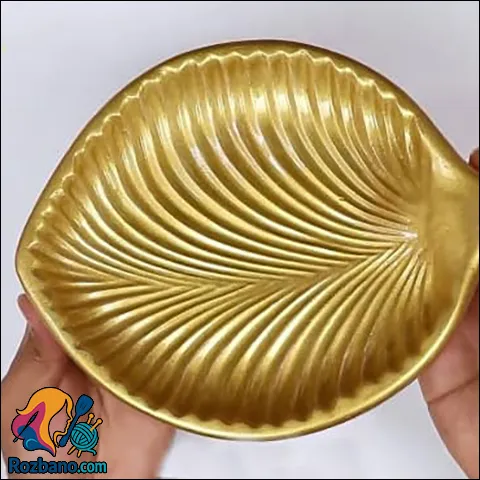 آموزش ساخت ظروف هفت سین به شکل برگ خمیری