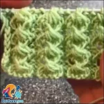 آموزش بافت مدل پیچ صدفی زیبا با دومیل + فیلم رایگان