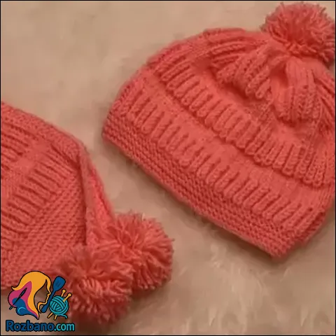 آموزش بافت ست شال و کلاه با دومیل به روش ساده و شیک