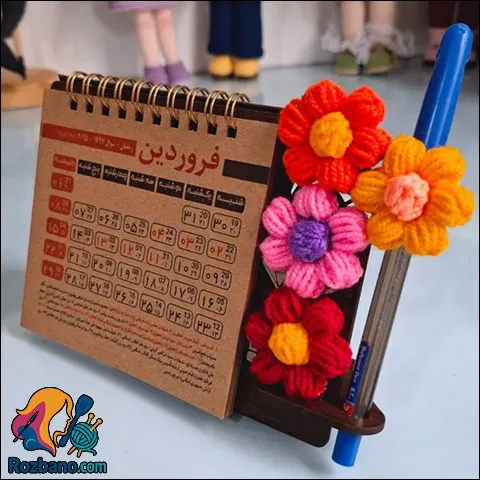 آموزش بافت گل پفکی با قلاب مخصوص تزیینات دست ساز