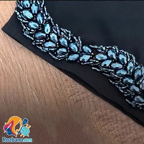 آموزش جواهردوزی خوشه گندم برای تزیین سرآستین عبا
