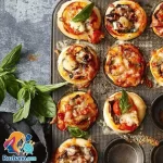 طرز تهیه مافین پیتزایی خانگی خوشمزه و ساده مرحله به مرحله