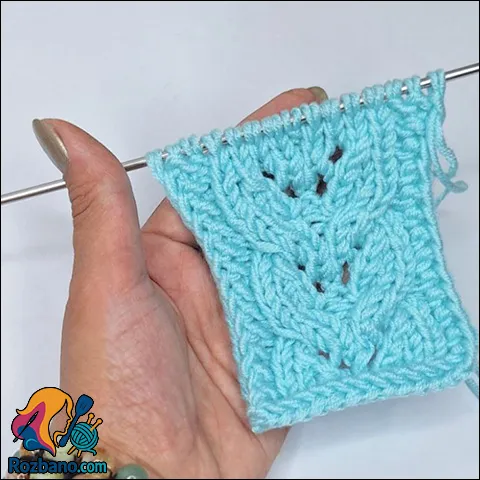 آموزش بافت پیچ توری دومیل بافی برای بافتنی های خاص