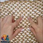 آموزش بافت مینی اسکارف بهاره با قلاب و میل راحت و شیک