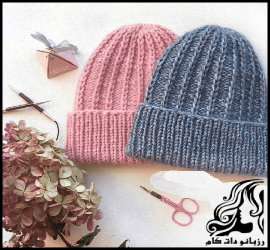 بافتنی و آموزش بافت کلاه با طرحی زیبا - A20hat20with20a20beautiful20design 01
