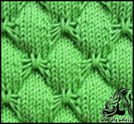 بافتنی و راهنمای نوشتاری بافت پاپیونی یا پروانه ای - A20written20guide20to20bow20tie20or20butterfly20texture 01