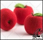 بافتنی و آموزش بافت سیب برای سفره هفت سین - Apple20texture20for20Haft20Sin20table 01