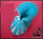 بافتنی و آموزش بافت پاپوش نوزادی شیک و زیبا - Baby20booties20knitted20tutorial 15