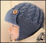 بافتنی و آموزش بافت کلاه پسرانه نوزادی - Baby20boy20hat20knitted20tutorial 09