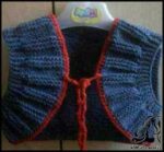 بافتنی و آموزش بافت ژیله گرد کودک - Baby20clothes knitting vest 01