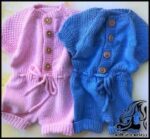 بافتنی و آموزش بافت سرهمی نوزاد خوشگل و مامانی - Baby20clothes20knitted20tutorial 01