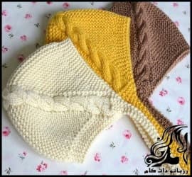 بافتنی و آموزش بافت کلاه نوزادی بند دار - Baby20hat20has20a20strap 04