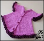 بافتنی و آموزش بافت سارافون بنفش بچگانه - Baby20purple20sundress 08