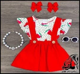 رسم الگو خیاطی تاپ دامن مستطیلی کودک مخصوص مبتدی ها - Baby20rectangular20skirt20top 07