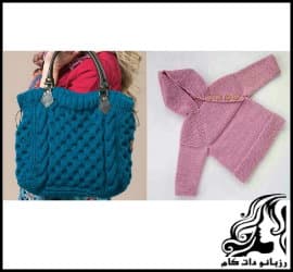 آموزش بافت کیف دو میل زنانه و سوئیشرت جلو بسته - Bag20texture20and20sweatshirt20texture 01