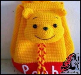 قلاب بافی و آموزش بافت کوله پشتی خرسی - Bear20backpack20Crochet 12