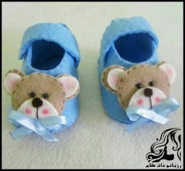 آموزش تصویری دوخت پاپوش خرسی برای کودک - Bear20shoes20for20children 11