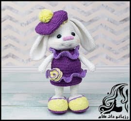 آموزش بافت عروسک خرگوش زیبا قسمت دوم - Beautiful20Doll20Rabbit20Tissue 37