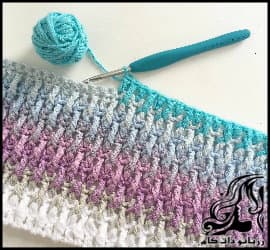 آموزش بافت مدل قلاب بافی زیبا به همراه فیلم فارسی - Beautiful20crochet20model20tutorial 01