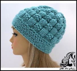 بافتنی و آموزش بافت کلاه زیبای دومیل - Beautiful20hat20texture 01