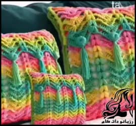 آموزش رایگان بافت پترن زیبا برای بافت کوسن - Beautiful20pattern20for20cushion20weaving 01