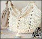 بافتنی و آموزش بافت کیف زنانه قلاب بافی به صورت تصویری - Beautiful20women20knitting20bag 01
