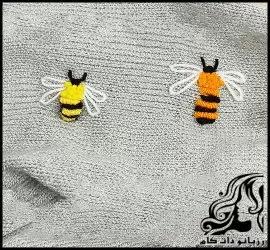 آموزش دوخت زنبور روی بافت - Bee20stitch20on20fabric20tutorial 01