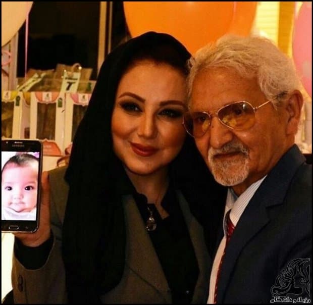 بهنوش بختیاری بازیگر محبوب ایرانی در کنار پدرشان