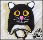 بافتنی و آموزش بافت کلاه گربه سیاه - Black20cat20hat20knitted20tutorial 01