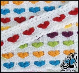 بافتنی و آموزش بافت پتو به همراه نقشه - Blanket20texture20with20map 03