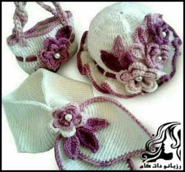 بافتنی و آموزش بافت شال گردن پاپیونی - Bow20tie20scarf20knitted20tutorial 01