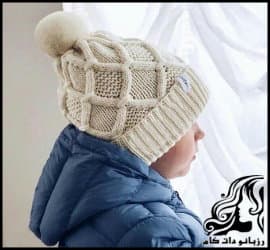 آموزش بافت کلاه پسرانه طرح لوزی - Boys20hats20diamond20texture20design 02