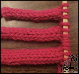 آموزش رایگان قیطان بافی با دومیل - Braiding20with20a20double20crochet 01