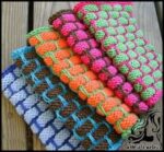 بافتنی و آموزش بافت پترن آجری با چهار روش - Brick20pattern20Crocheting20tutorial 03