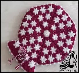 آموزش رایگان بافت لیف شکوفه به همراه فیلم فارسی - CROCHET20Bath20leaf20in20the20shape20of20a20flower20tutorial 01