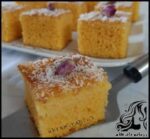 آشپزی و طرز تهیه کیک هل و گلاب زعفرانی (کیک معطر با بافته ابری) - Cardamom20cake20and20saffron20rose 02